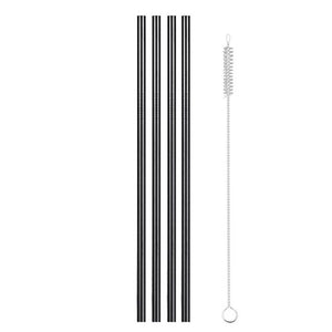 Reusable Metal Drinking Straws 4/8Pcs 304 Stainless Steel Sturdy Bent Straight Drinks Straw
