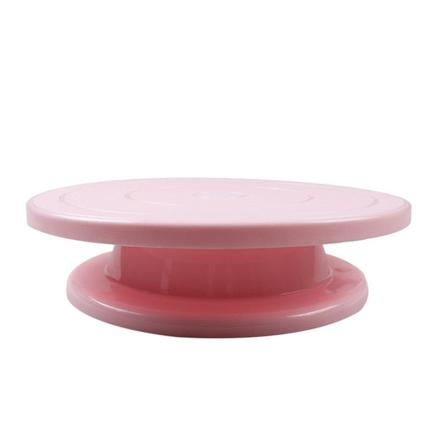 28cm Pastry Turntable Plastic Cake Rotating Table Anti-Skid Round Cake  Turntables Stand Cake Decorating Baking Tools