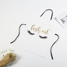 Load image into Gallery viewer, 1Pcs Bronzing love Pattern Cotton Apron Adult Bibs Home Cooking Baking Coffee Shop Cleaning Aprons Kitchen Accessories 46137