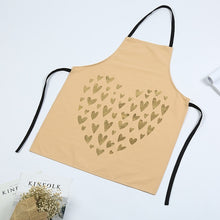 Load image into Gallery viewer, 1Pcs Bronzing love Pattern Cotton Apron Adult Bibs Home Cooking Baking Coffee Shop Cleaning Aprons Kitchen Accessories 46137