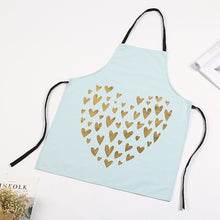 Load image into Gallery viewer, 1Pcs Bronzing love Pattern Cotton Apron Adult Bibs Home Cooking Baking Coffee Shop Cleaning Aprons Kitchen Accessories 46137
