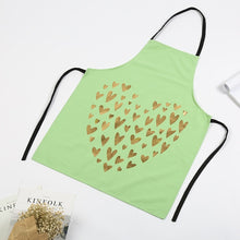 Load image into Gallery viewer, 1Pcs Bronzing love Pattern Cotton Apron Adult Bibs Home Cooking Baking Coffee Shop Cleaning Aprons Kitchen Accessories 46137