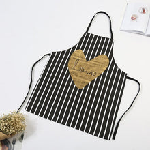 Load image into Gallery viewer, 1Pcs Bronzing love Pattern Cotton Apron Adult Bibs Home Cooking Baking Coffee Shop Cleaning Aprons Kitchen Accessories 46137