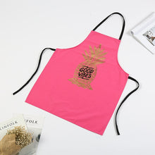 Load image into Gallery viewer, 1Pcs Bronzing love Pattern Cotton Apron Adult Bibs Home Cooking Baking Coffee Shop Cleaning Aprons Kitchen Accessories 46137